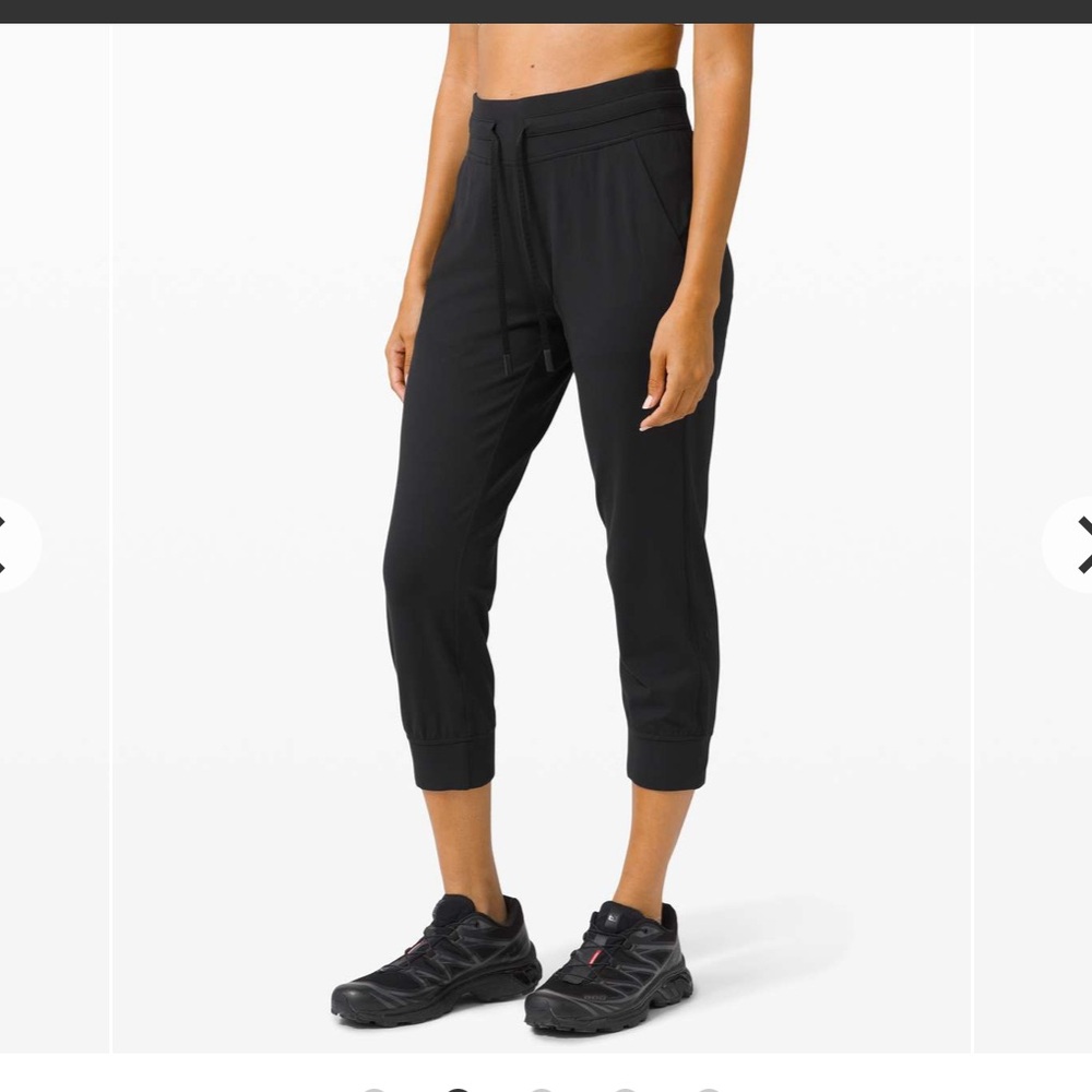 Lululemon Ready to Rulu Jogger Crop Black Jogger Pants